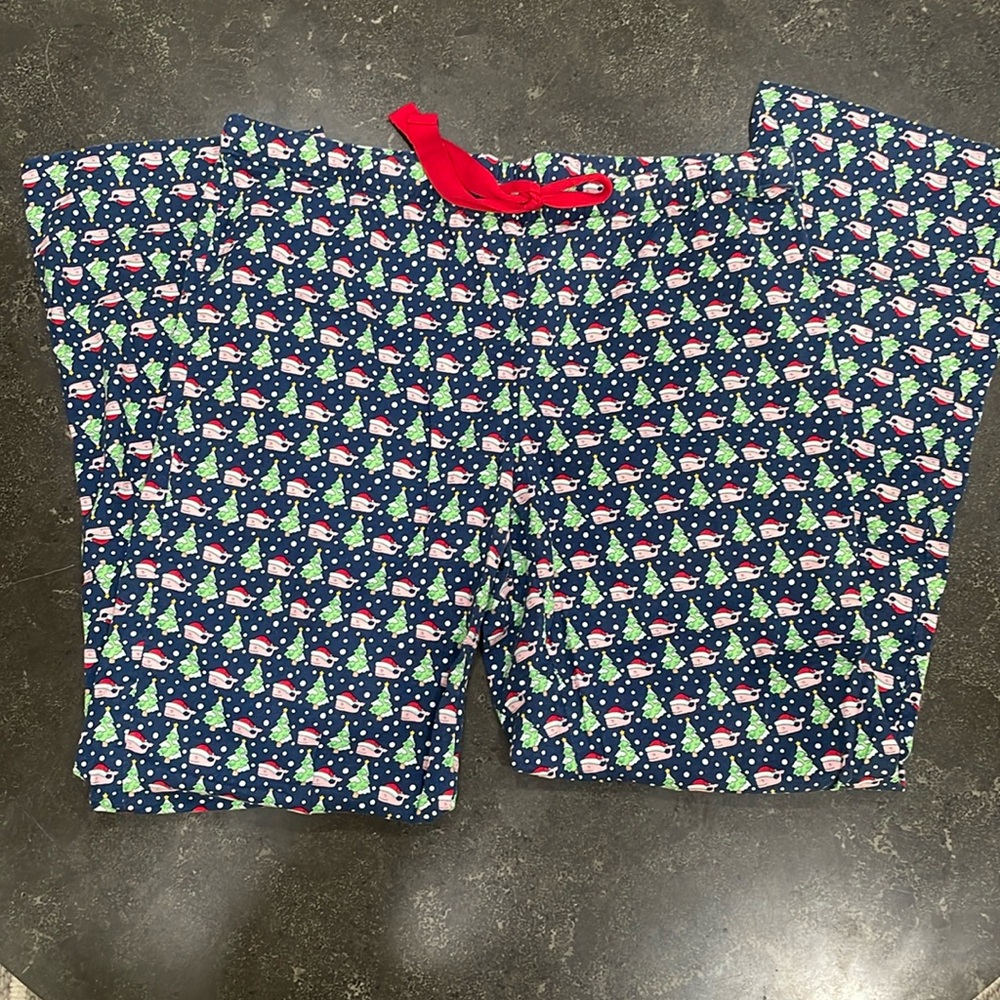 vineyard vibes christmas whale pajama pants